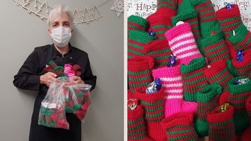 Ascot Lodge Colleague knits for all Residents